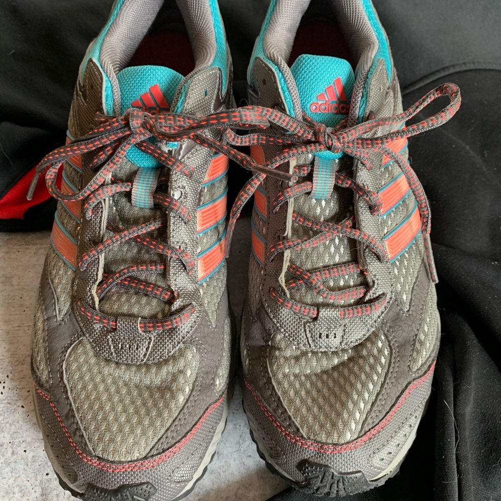 ADIDAS DURAMO 3 TRAIL ATHLETIC SNEAKERS GRAY BLUE